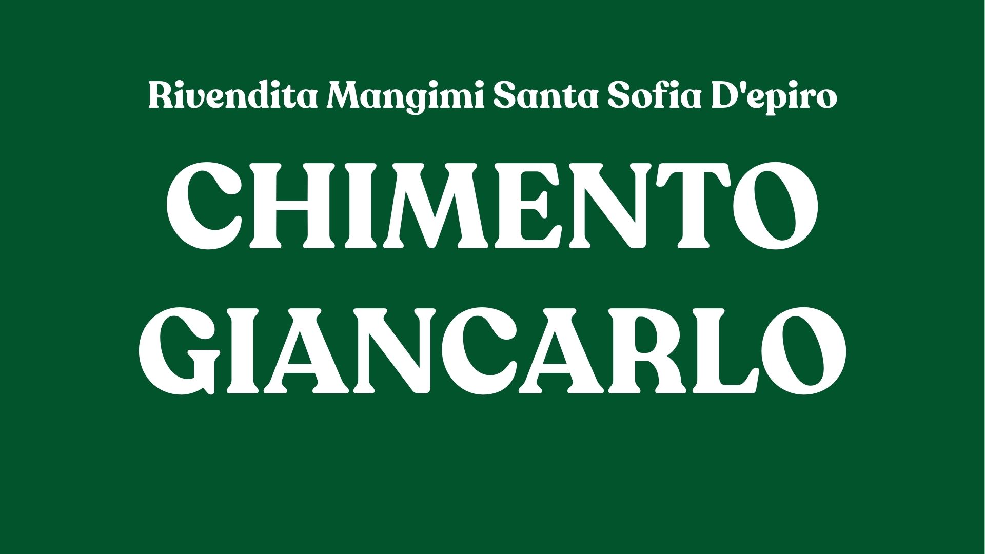 Mangimi a Santa Sofia D'epiro